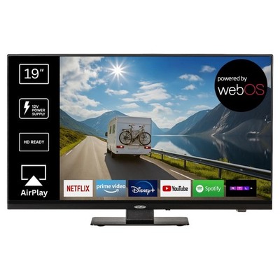 Reflexion LDDX19IBT Black Smart TV mit int. DVD-Laufwerk für Caravan 12/24/230 V