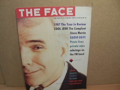 The Face magazine No.93 Jan 1988 Steve Martin cover + feature