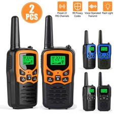 2x Walkie Talkie 5 km UHF Funkgeräte Handfunkgerät Sprechfunkgeräte Hand-Funkge