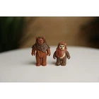 Vintage Kenner Star Wars Ewok Figures Wicket and Lumat 1983 1984 ROTJ Lot