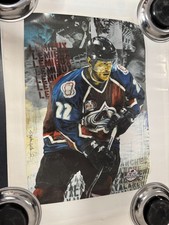 Claude Lemieux #22 Avalanche Alumni poster 19 x 13 Colorado NHL Avs Legend 22