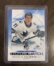 2024-25 SP Authentic Macklin Celebrini Future Watch Blue 397/399 #184 📈📈📈📈