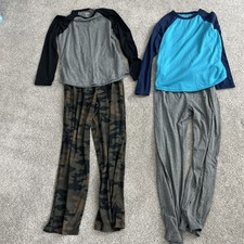 Boys Pajamas Size 10/12 Urban Pipeline . Camouflage-blue Set Of 2