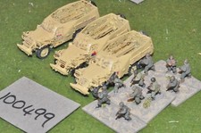 15mm modern / 6 day war - egyptian 3 half tracks & 12 figs - (100499)