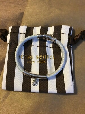 NEW HENRI BENDEL LOUIE BRACLET MAGNETIC CLOSURE IRIDESCENT/GRAY - SOLD OUT!