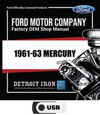 1961-1963 Mercury Factory Oem Shop Manuals On Usb 1961-1963 Mercury Factory Oem Shop Manuals On Usb