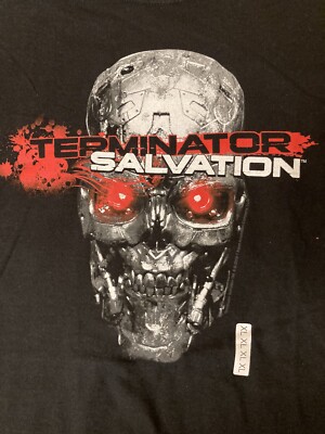 TERMINATOR SALVATION Tシャツ 2009 NEW! 2009 Terminator Salvation Movie T-Shirt Size XL Black Promo T