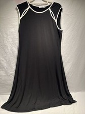 Calvin Klein Sheath Dress Size 12 Sleeveless Black Business Casual Womens