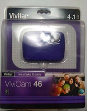 BUNDLE Vivitar ViviCam 46 4.1MP Digital Purple Camera BRAND NEW FACTORY SEALED