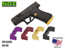 For Glock 43x 48 9mm Extended Magazine Release Aluminum Ambi - Choose Color