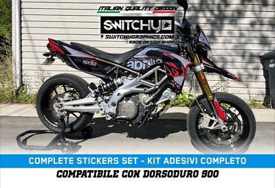Grafik Dekor Aufkleber ''Faster Grey'' Kompatibel Mit APRILIA DORSODURO 900