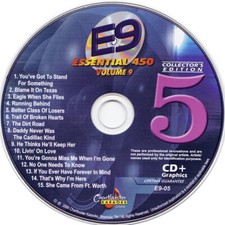 CHARTBUSTER ESSENTIAL KARAOKE CD G CBE-9 Disc-5 Kenny Chesney,Chapin Mari,Shania