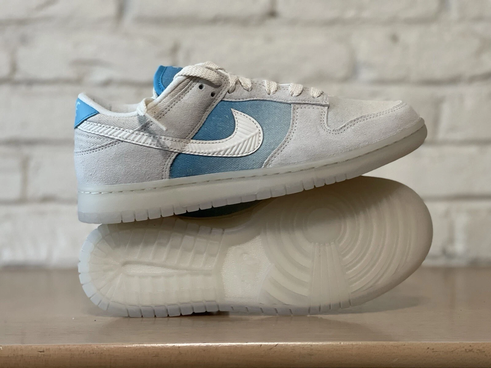 YEEZY Nike Dunk Low Retro SE "Los Angeles" Sail Baltic Blue HQ3621 133 Uomo Taglia 11 Nuove