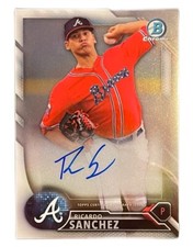 Ricardo Sanchez 2016 Bowman Chrome Prospect Auto Braves