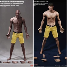1/6 PHICEN TBLeague Steel Skeleton MALE SEAMLESS Body M36A M36B African skin