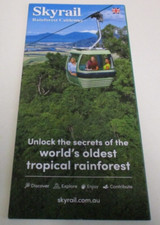 Skyrail - Rainforest Cableway - 8 Panel Brochure & Guide - Kuranda - Queensland