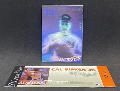 Cal Ripken Jr 1991 Silver Star Hologram Field of Vision - Orioles HOF w/ Ticket
