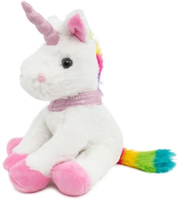 Plüsch Einhorn Kuscheltier Regenbogen Einhorn glitzer Horn 21 cm weich Geschenk