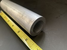 1-1/2 OD X .250 Wall X 6" Long Aluminum Tube Round 1/4 Wall Tubing