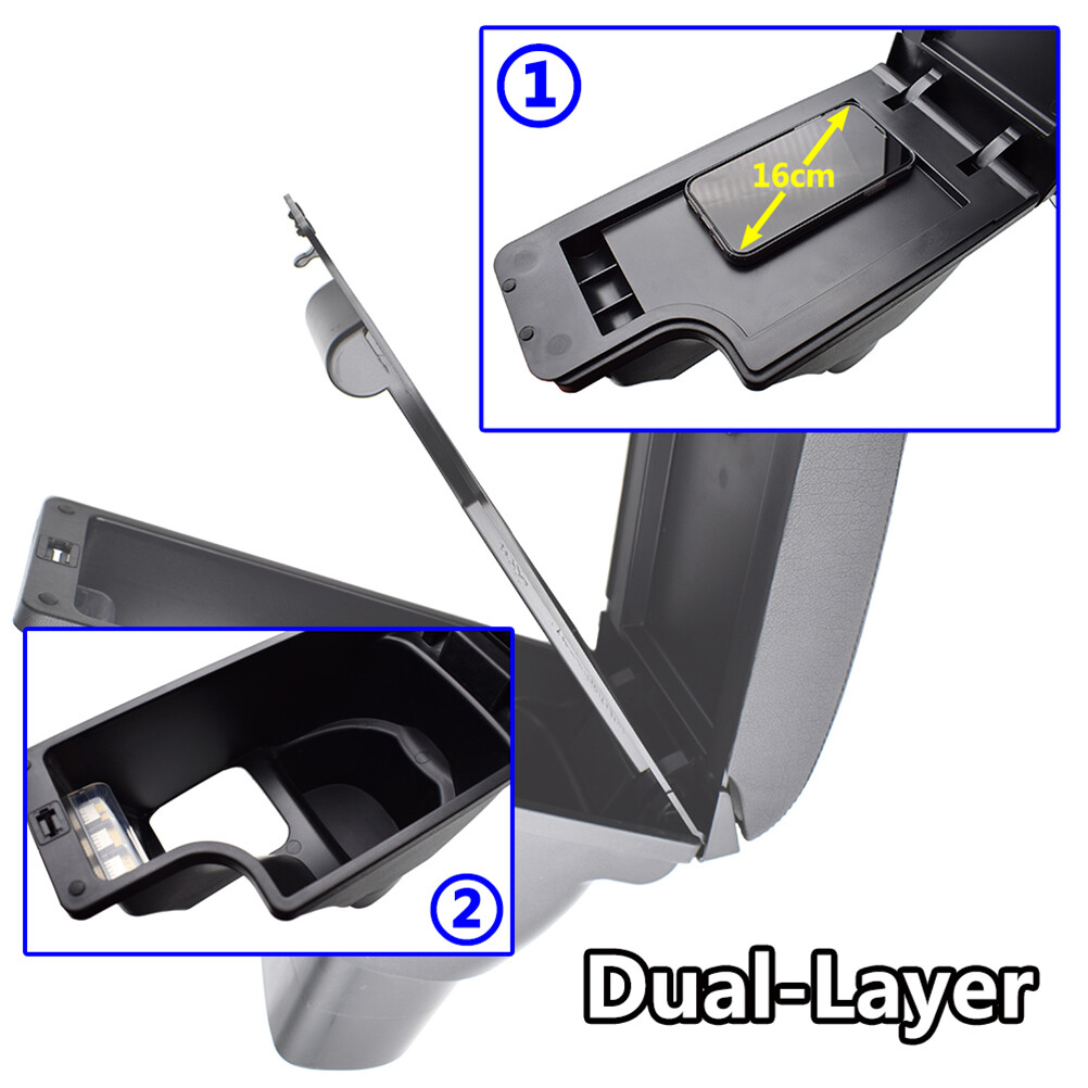 ECCPP Armrest Center Console For Minivan 2010-2015 For Nissan Juke Font Accessories Lid Black Bc29b3d4 E297 460c 93e7 208b92fe89ff.214c799d76c20484dacb21db10605772