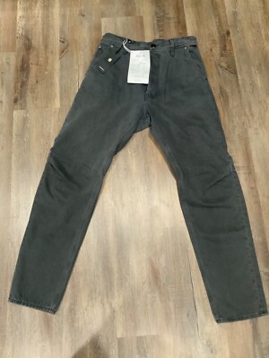 G Star Raw Grip 3D Relaxed Tapered Jeans Denim Faded Black Ink