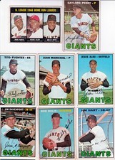 1967 GIANTS vintage Topps partial team set 23 card lot HOF Mays McCovey Perry
