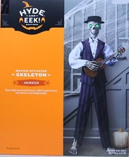 Hyde and Eek Halloween 5 ft Motion Activated Skeleton Indoor Use Only NIB