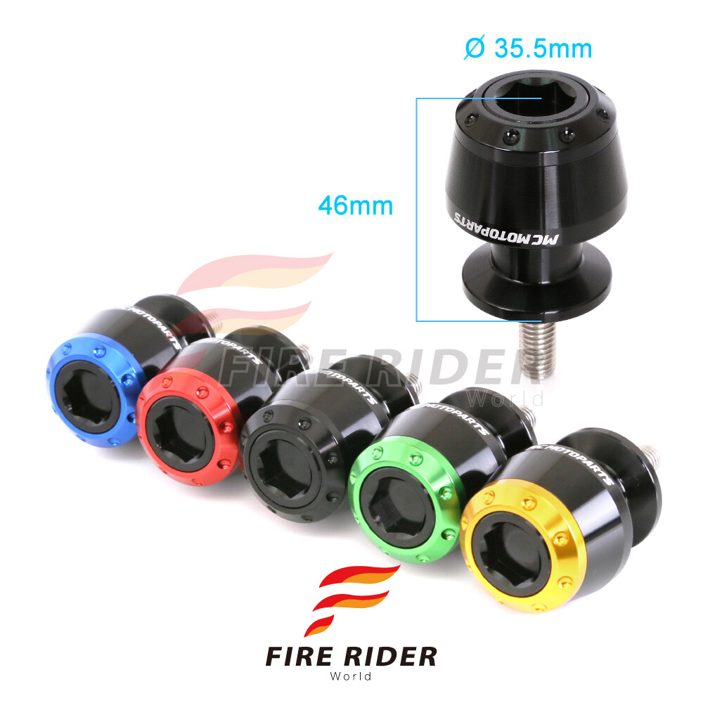 AU 8mm Green ATOM Swingarm Spools Paddock For Kawasaki Ninja 1000 1418