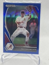2021 Panini Prizm Draft Blue Prizm Peyton Wilson (RC) Royals Alabama Baseball
