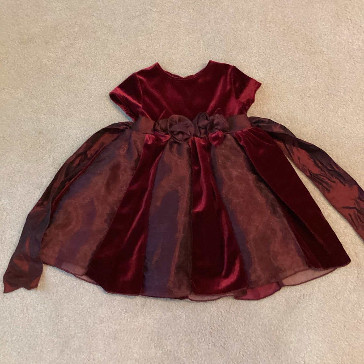 rare editions birthday dress HOLIDAY SEASON/ PARTY DRESS, 2T, VELOUR TOP, SASH, FLOWERS ATWAIST _tab3_ size-recommendation fashion nova birthday dresses Color:M-Black This charming dress from