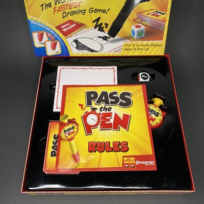 Pass The Pen Fast Drawing Game Pressman Games 2014 Complete for sale online