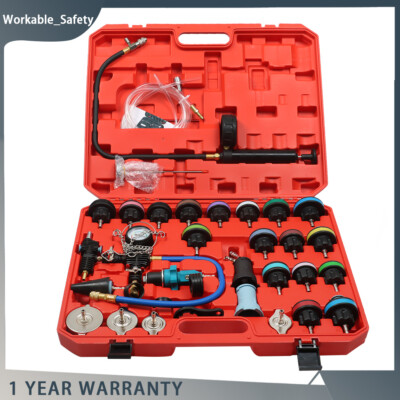 #ad Radiator Coolant Pressure Tester Car Cooling System Leak Detector Test Tool Kits $63.59