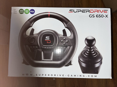 Superdrive - GS650-X Steering Wheel, Shifter, 3 Pedals For Xbox 1, Xbox sIx, PS4