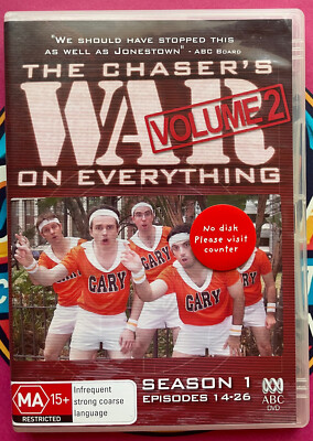 The Chasers War on Everything Season 1 - Eps 14 - 26 R:4 DVD 2 Discs Free Post
