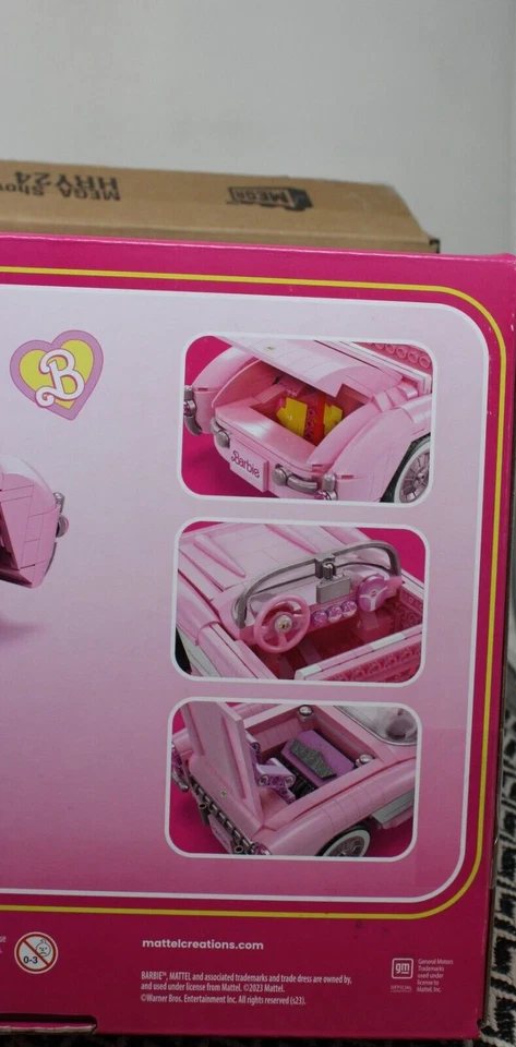 MEGA Barbie la Película 56 CORVETTE STINGRAY Juego de Construcción de Coches HRY24 2024 805 piezas Foto 4 de 4