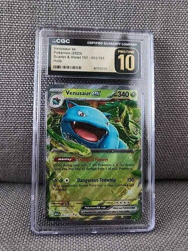 Venusaur Ex 003/165 Holo - Scarlet & Violet 151 CGC 10 PRISTINE