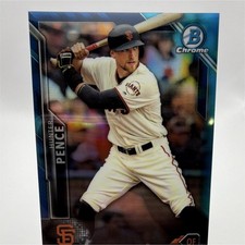 Topps 2016 Bowman Chrome Hunter Pence Giants #12 Blue Refractor 063/150
