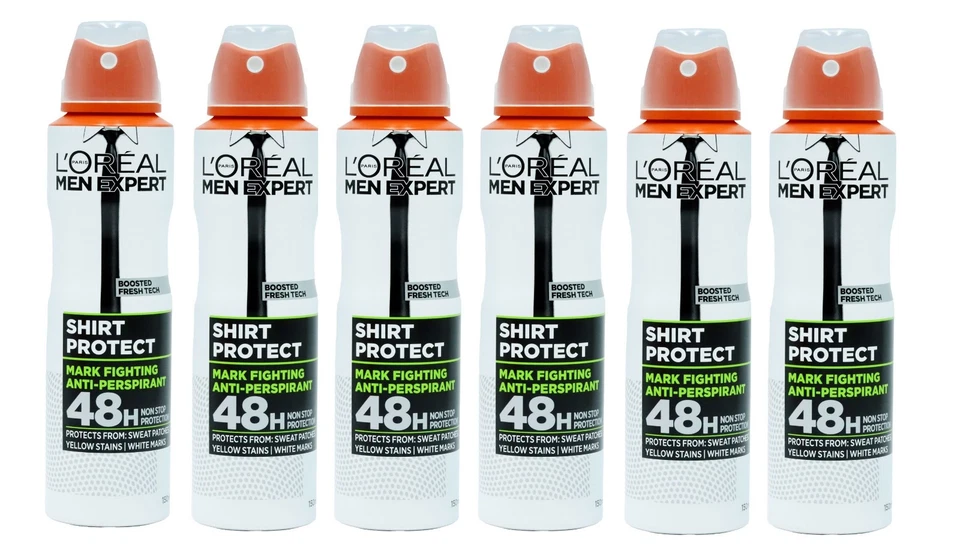 L'OREAL PARIS L'OREAL MEN EXPERT SHIRT PROTECT ANTI-PERSPIRANT DEODORANT 150ML Fast Delivery