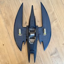 Vintage DC Batman Animated Series Batplane Batwing Jet 1993 Kenner Missing Dome