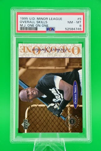 1995 Upper Deck Minor League #5-  Michael Jordan - One on One - PSA 8