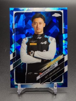 2021 Topps Chrome Sapphire F1 #61 Guanyu Zhou Portrait RC Rookie