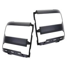 Fit For Chevy Silverado 1500 2016-2018 Pair Black Headlight Trim Bezel Cover A6