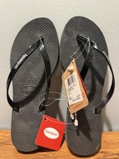 Havaianas Kids Flip Flops Black Size 3Y/4Y