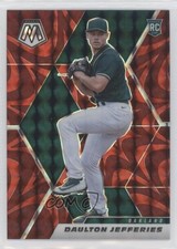 2021 Panini Mosaic Rookie Reactive Red Mosaic Prizm Daulton Jefferies #279 0ka4