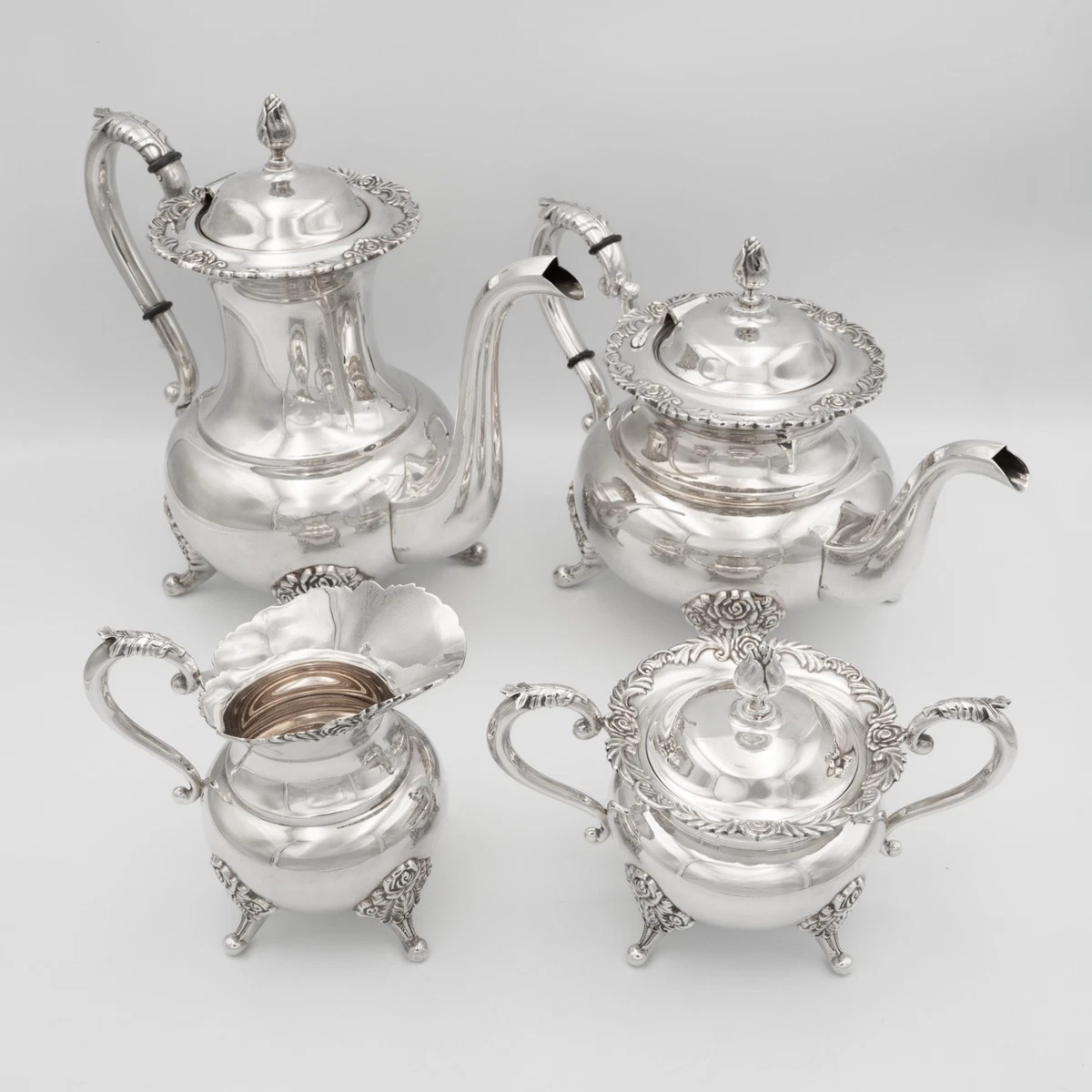 日本年美国纯银茶壶，咖啡壶套装| eBay