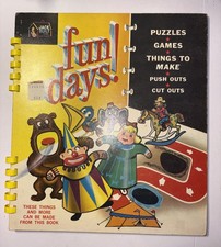 Jack Built Toy Mfg. Co. Book 1959 Puzzles Fames Cutouts Pushouts Partial
