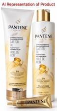 3 Pack Pantene Shampoo, Conditioner  Hair Treatment, Castor Oil
