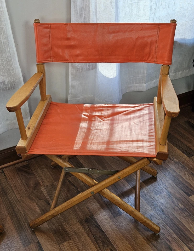 Sillas plegables vintage medalla de oro años 60 mediados de siglo directores modernos comandantes Foto 3 de 4