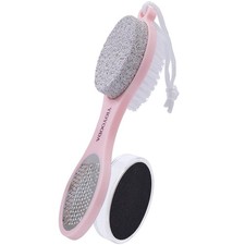 YIOYOODA Foot Scrubber Brush with Pumice Stone for 1 Count Pack of 1 , Pink