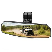 UTV Rear View Mirror Compatible with Can Am Defender HD10 Black 10.6" X 3.1"